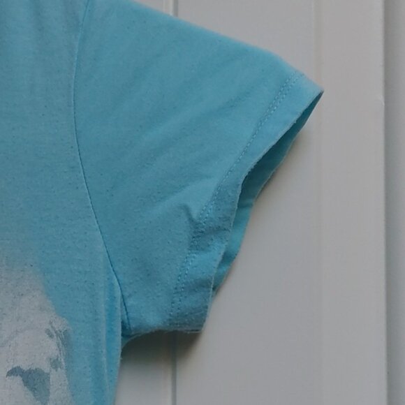 3/$25 FROZEN Elsa blue and gray tuff ruffle short sleeve dress size L 10… - Picture 5 of 9